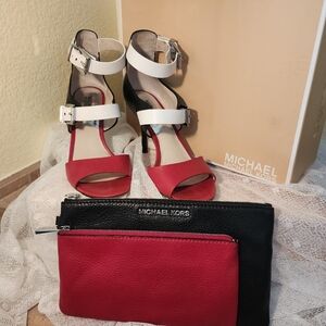Michael Kors Heels and matching wristlet